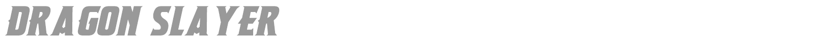 Dragon Slayer font preview
